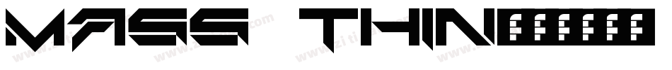Mass Thin字体转换
